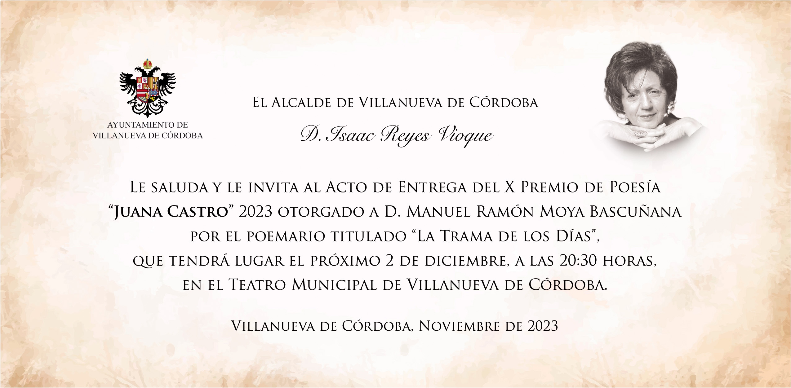 SALUDA X PREMIO DE POESÍA JUANA CASTRO 