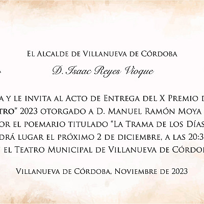 X Entrega Premio Poesía Juana Castro